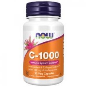 Now Foods Witamina C 1000 mg z Bioflawonoidami cytrusowymi Suplement diety 30 kaps.