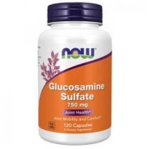 Now Foods Glucosamine Sulfate - Siarczan Glukozaminy 750 mg Suplement diety 120 kaps.