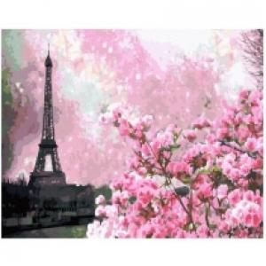 Malowanie po numerach. Wiosna w Paryżu 40 x 50 cm