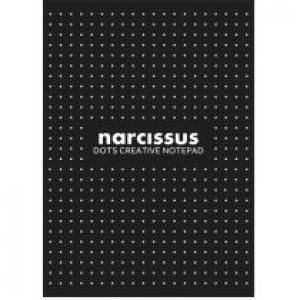 Narcissus Blok A4 czarny kropki 80 kartek 1 szt.
