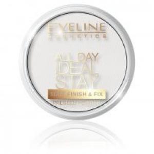 Eveline Cosmetics All Day Ideal Stay Matt Finish&Fix Pressed Powder matująco-utrwalający puder do twarzy 60 White 12 g