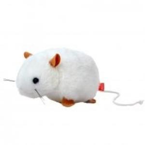 Mysz biała 13cm Beppe