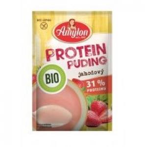 Amylon Budyń proteinowy truskawkowy bez dodatku cukru bezglutenowy 45 g Bio