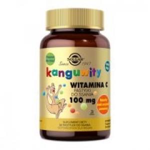 Solgar Kanguwity witamina C 100 mg do ssania - suplement diety 90 szt.