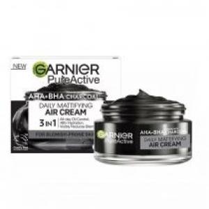Garnier Pure Active AHA BHA Charcoal Daily Mattifying Air Cream krem do twarzy 50 ml