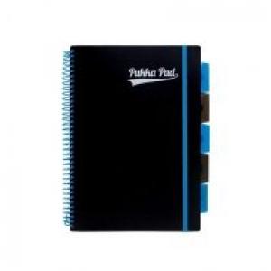 Pukka Pad Project Book Neon Black A4 kratka 100 kartek 3 szt.