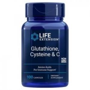 Life Extension L-Glutation + L-Cysteina + Witamina C Suplement diety 100 kaps.