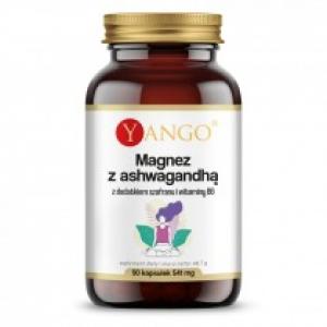 Yango Magnez z ashwagandhą z dodatkiem szafranu i wit. B6 - suplement diety 90 kaps.