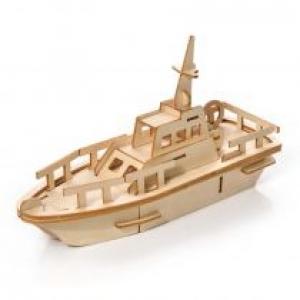 Drewniane Puzzle Model 3D - Jacht Robotime