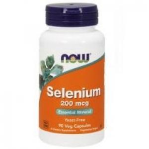 Now Foods Selenium - Selen 200 mcg Suplement diety 90 kaps.