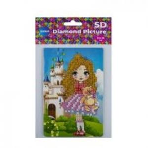 Panta Plast Diamentowa mozaika ze sztalugą - Dziewczynka 10x15 cm