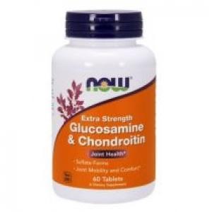 Now Foods Glucosamine & Chondroitin 750mg/600mg - suplement diety 60 kaps.