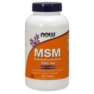 Now Foods MSM Metylosulfonylometan 1500 mg Suplement diety 200 tab.