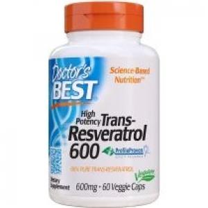 Doctors Best Trans-Resveratrol 600 mg Suplement diety 60 kaps.