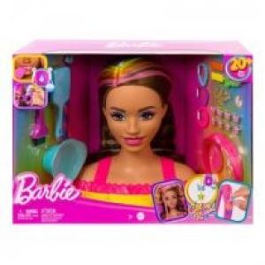 Barbie. Głowa do stylizacji Brązowe włosy HMD80 Mattel
