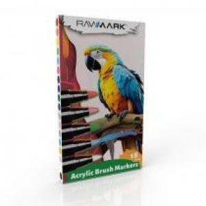 Rawmark Markery brush akrylowe 18 kolorów