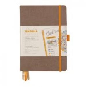 Notes Rhodia Rhodiarama Goalbook taupe A5 w kropki Hardcover