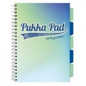 Pukka Pad Project Book Seafoam A4 kratka 100 kartek 3 szt.