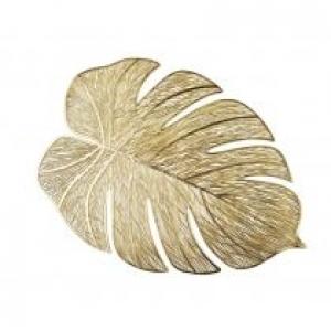 Mondex Mata stołowa Jungle Leaf Gold