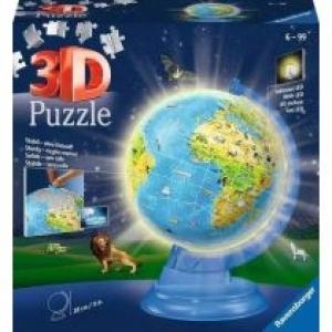 Puzzle 3D 188 el. Globus podświetlany Ravensburger