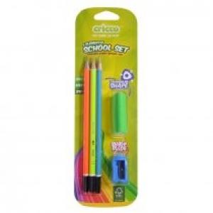 Zestaw ołówki z gumką i temperówką CRICCO