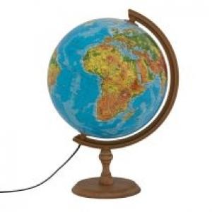 Globus fizyczny podświetlany 32 cm