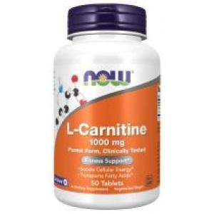 Now Foods L-Carnitine 1000 mg Suplement diety 50 tab.