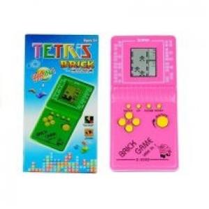 Gra elektroniczna tetris kieszonkowa różowa Leantoys