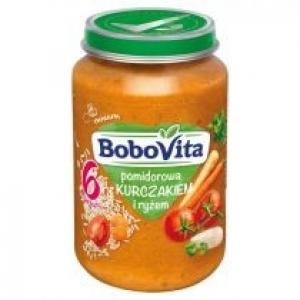 BoboVita Pomidorowa z kurczakiem i ryżem po 6 miesiącu 190 g