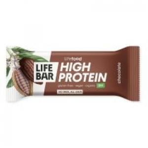 Lifefood Baton proteinowy z czekoladą raw bez dodatku cukrów bezglutenowy 40 g Bio