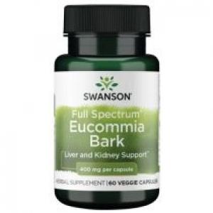 Swanson Full Spectrum Eucommia Bark 400 mg Suplement diety 60 kaps.