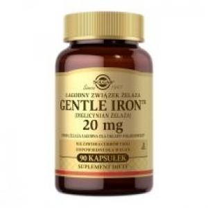 Solgar Gentle Iron (diglicynian żelaza) 20 mg - suplement diety 90 kaps.