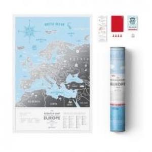 Mapa zdrapka - Travel Map Silver Europe