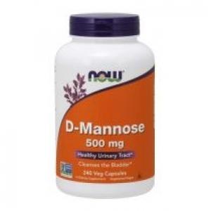 Now Foods D-mannoza 500 mg Suplement diety 240 kaps.