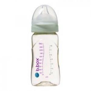 B.box Butelka ze smoczkiem do karmienia niemowląt wykonana z PPSU, szałwia 240 ml