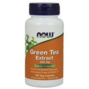 Now Foods Green Tea Extract - Zielona Herbata ekstrakt 400 mg Suplement diety 100 kaps.