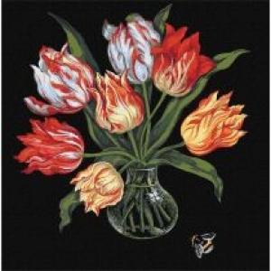 Ideyka Malowanie po numerach - Eleganckie tulipany 40x40