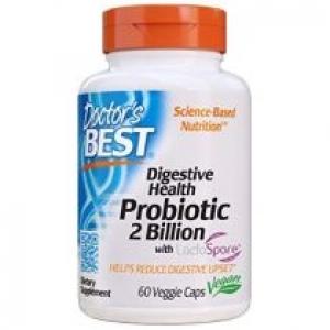 Doctors Best Digestive Health Probiotic with LactoSpore - Probiotyk 2 miliardy CFU Suplement diety Suplement diety 60 kaps.