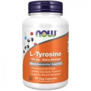 Now Foods L-Tyrosine 750 mg Suplement diety 90 kaps.