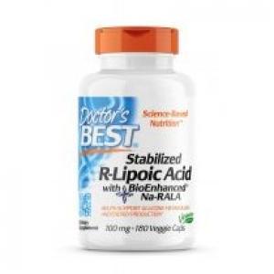 Doctors Best R-Lipoic Acid 100 mcg with BioEnhanced Na-RALA Suplement diety 180 kaps.