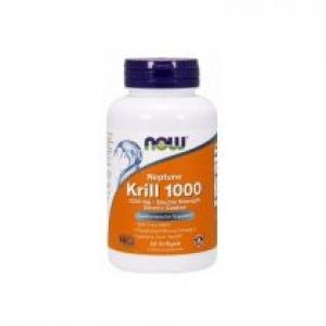 Now Foods Olej z Kryla 1000 mg - Neptun Krill Oil DHA EPA Suplement diety 60 kaps.