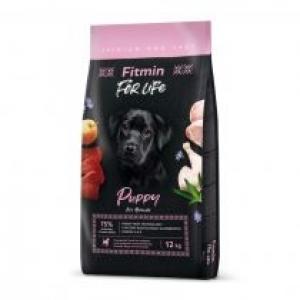 Fitmin Dog for life puppy - karma sucha dla szczeniąt wszystkich ras, suk ciężarnych i karmiących 12 kg