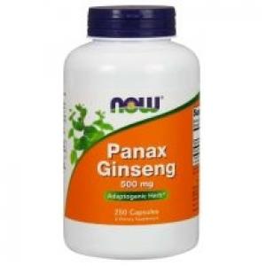 Now Foods Panax Ginseng - Żeń-szeń 500 mg Suplement diety 250 kaps.