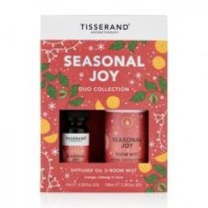 Tisserand Aromatherapy Zestaw olejek eteryczny + mgiełka do pomieszczeń Seasonal Joy Duo Collection 9 ml + 100 ml