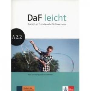 DaF leicht A2.2. Kurs- und Übungsbuch mit DVD-ROM