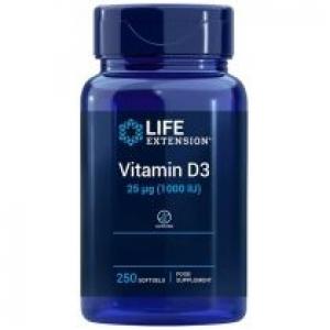 Life Extension Vitamin D3 1000 IU EU Suplement diety 250 kaps.