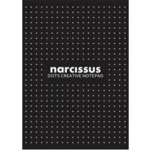Narcissus Blok A4 Narcisuss kropki czarny 80 kartek 6 szt.