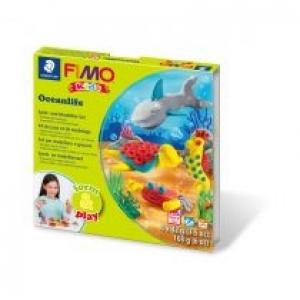 Staedtler Fimo Masa plastyczna termoutwardzalna Form&Play Ocean, 42g, 4 kostki, zestaw z akcesoriami