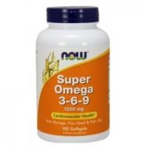 Now Foods Super Omega 3-6-9 1200 mg Suplement diety 180 kaps.