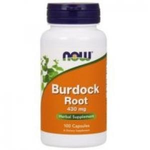 Now Foods Burdock Root - Korzeń Łopianu 430 mg Suplement diety 100 kaps.